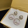 New Letter Diamond Earrings
