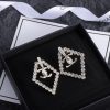 Beautiful Rhombus Diamond Earrings