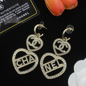 Heart-shaped Letter Earrings
