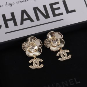 Pearl Three Star Shape Dangle Earrings