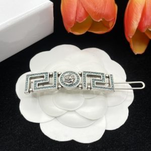 Full diamond blue hair clip