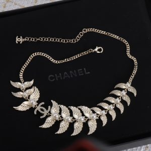 Gold Butterfly Pearl Necklace